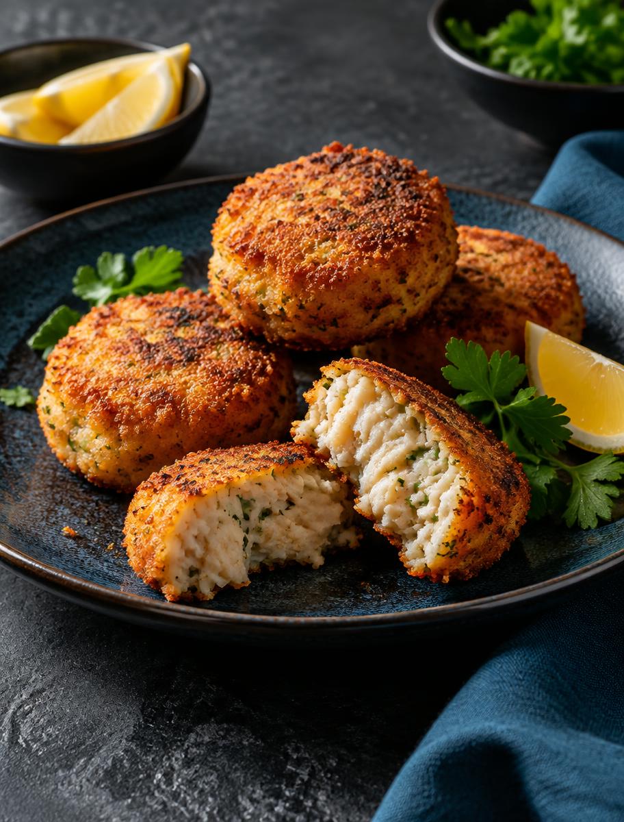 Bolinhos preparado com lombo de peixe
